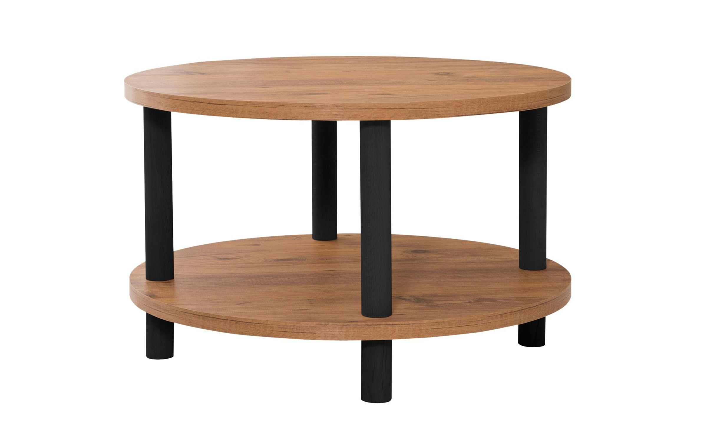 Masuta de cafea Robi, pin atlantic + negru  2